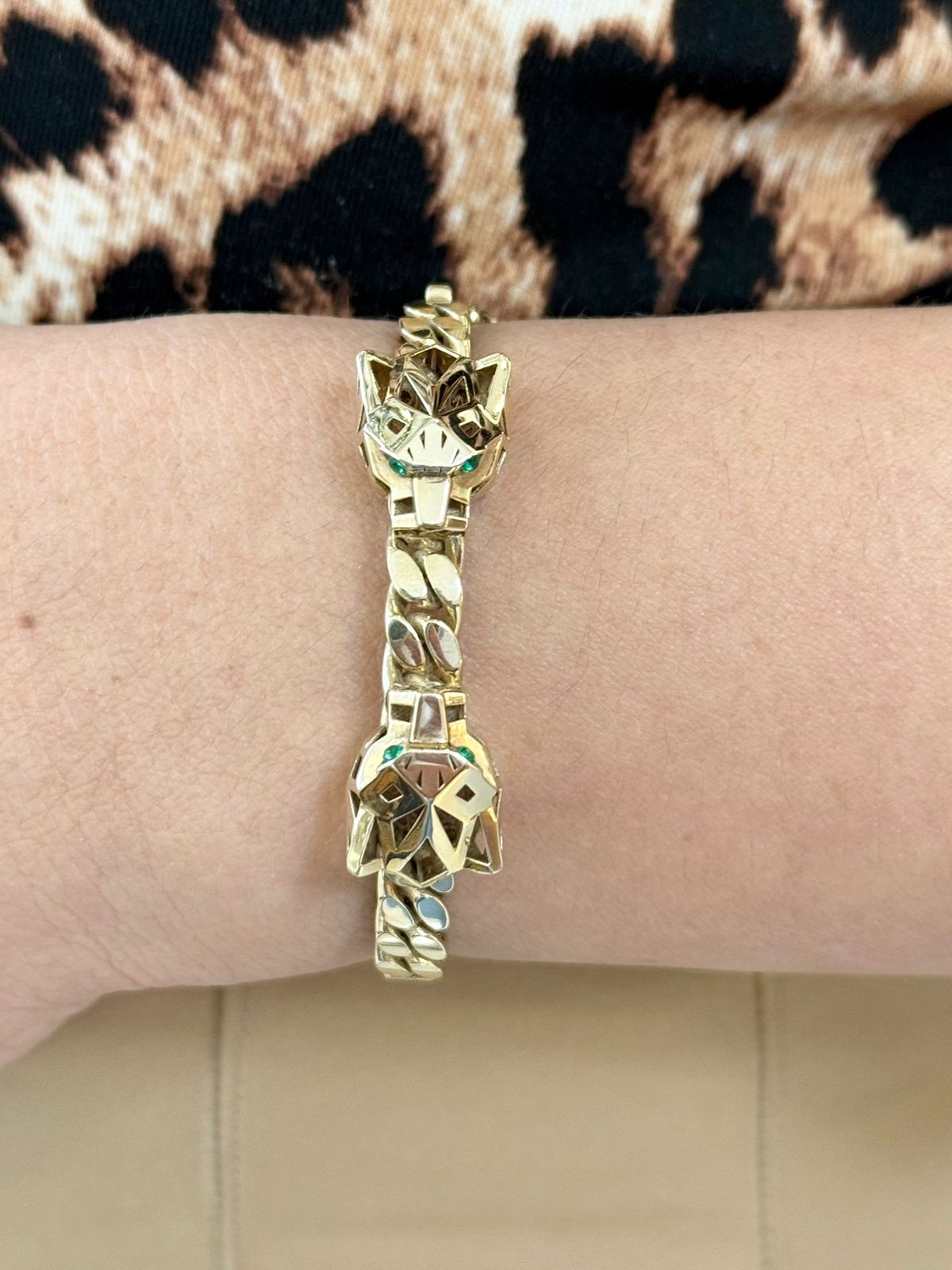BRAZALETE PANTERA DOBLE 1OK 10.1G